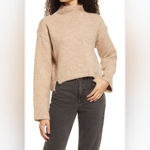 TOPSHOP Mock Neck Crop Sweater brand new with tags size 14